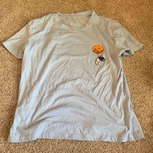 trendy astronaut blue shirt